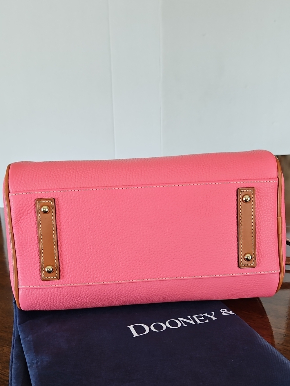 Dooney & Bourke Light Pink Olivia Leather Satchel Bag - Picture 5 of 16
